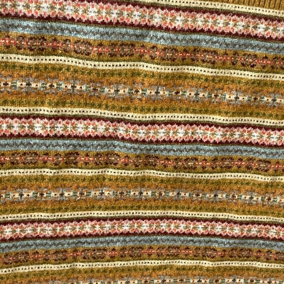 Tommy Hilfiger XXL Fair Isle Lambswool Sweater Crewneck Ribbed Hem and Cuffs - Picture 10 of 14